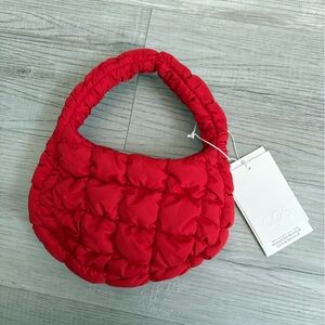 COS Quilted Micro Bag Red NWT